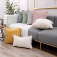 thumbnail image 2 of Yidarton 45*45CM Pillowcase Corduroy Straight Hair Ball Pillow Case Sofa Waist, 2 of 6