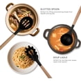 thumbnail image 5 of NULAS Silicone Cooking Utensils Set, Heat Resistant & Non-Stick Kitchen Tools, 10-Piece BPA Free Silicone Cooking Utensils, Black, 5 of 7
