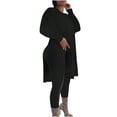 thumbnail image 1 of Tenues Grande Taille pour Femmes Ensembles 2 Pcs Femmes Décontracté Grande Taille Ensembles 2 Pcs Manches Longues Hauts Amples Ajustés Col Rond Pantalons Longs Ensembles Survêtements, 1 of 7