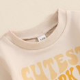 thumbnail image 4 of Toddler Baby Boy Clothes Set Letter Print Long Sleeve Crewneck Sweatshirt Top Casual Pants Set Cute Fall Winter Outfits, 4 of 7