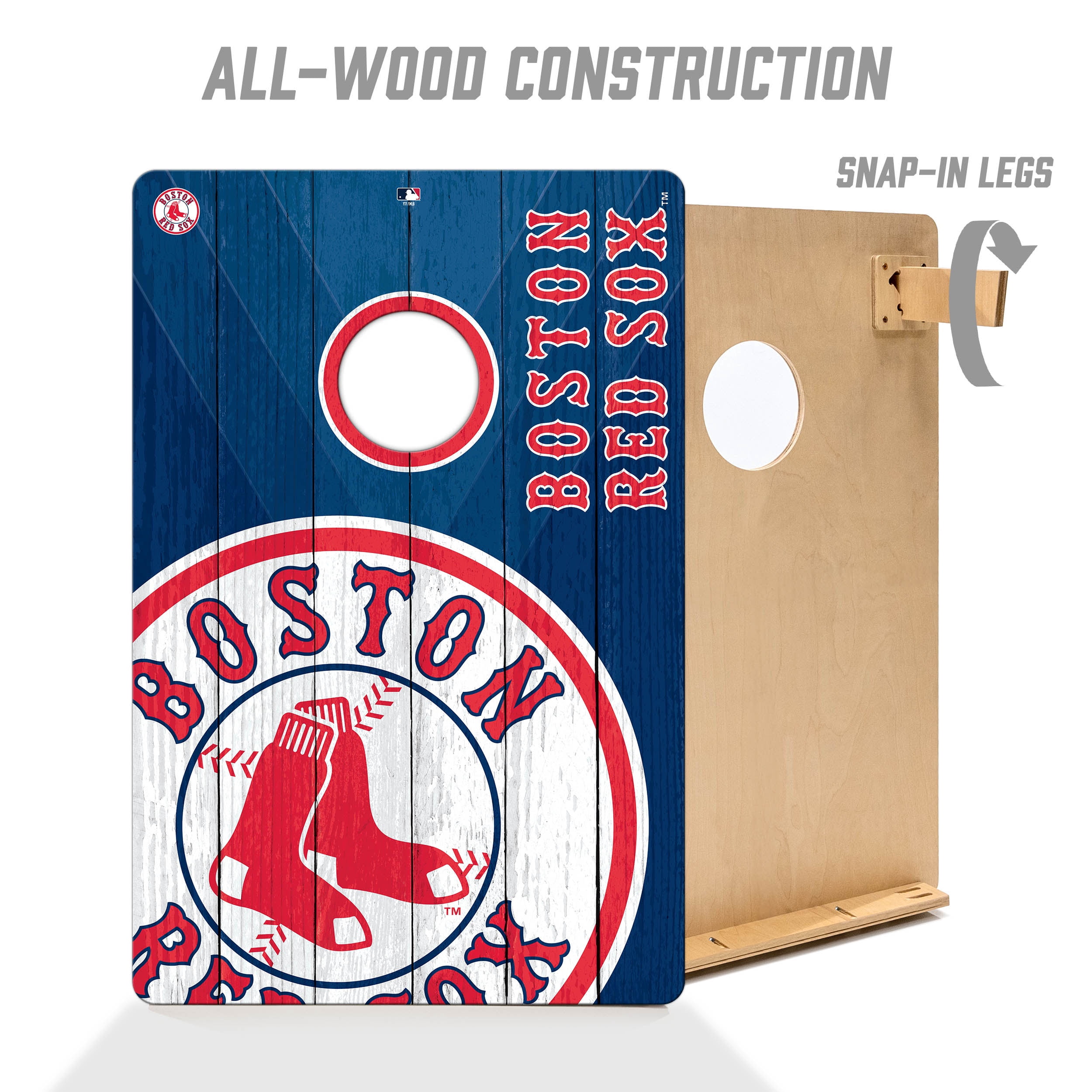 YouTheFan MLB Boston Red Sox 2' x 3' Cornhole Game No Bags