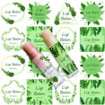 thumbnail image 5 of 80Pcs 8 Style Custom Lip Balm DIY Label Sticker Coated Paper Paster Self-Adhesive Stickers Square Leaf Pattern 5x5cm 10pcs/style, 5 of 5