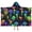 Colorful Mushroom Star, variant on Colorful Mushroom Star Black Pattern Hooded Bath Towel,50"x30" for Ages 3 To 12 Kids, Quick Dry Lightweight Soft Microfiber Hood Beach Towel Cover Up for Kids