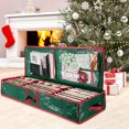 thumbnail image 3 of Nkmbld Christmas Tree Storage Bag Daily Necessities Storage Bag Christmas Decoration Multifunctional Organizing Bag with Durable Reinforced Handles, Green, 3 of 8