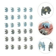 thumbnail image 6 of LOLIPPYY 30-Piece Mini Elephant Figurine Set for Desktop Decoration, Realistic Simulation Models for Home and Office Adornment, 6 of 7