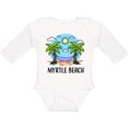 thumbnail image 3 of Inktastic Summer Vacation in Myrtle Beach Boys or Girls Long Sleeve Baby Bodysuit, 3 of 5