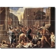 thumbnail image 1 of Ceramic Tile Mural-Nicholas Poussin Historical Backsplash Tile Mural 20. 32" w x 24" h using (12) 8 x 8 ceramic tiles, 1 of 5