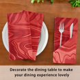 thumbnail image 5 of Iauyy Satin Napkins Set of 6- Abstract- Red DIY Printing Decoration Cloth Napkin- Easy Care for Home/Party, 5 of 8
