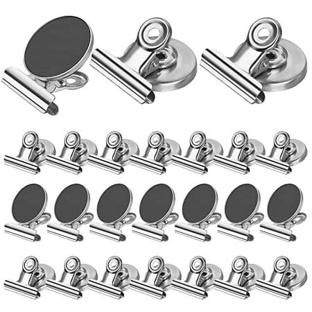 24 Pack Magnetic Clips Refrigerator Magnet Clips, Heavy Duty Fridge Magnets Clip Whiteboard Magnetic Clip, Clip Magnets for Fridge, Whiteboard, Office, School, Kitchen