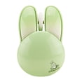 thumbnail image 3 of Ratón inalámbrico Baoblaze con forma de conejo 1200 DPI verde, 3 of 7