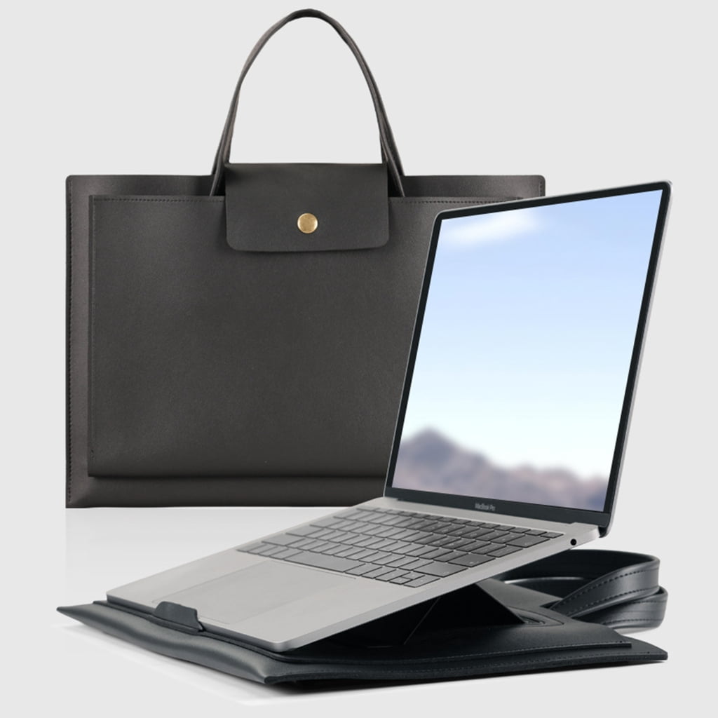 Lightweight Laptop Briefcases Featuring Builts In Adjustable Stand And Soft Velvets Interior For Device Protections
