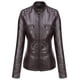 thumbnail image 4 of Chaqueta Springrain de piel sintética Moto Biker con capucha desmontable, 4 of 7