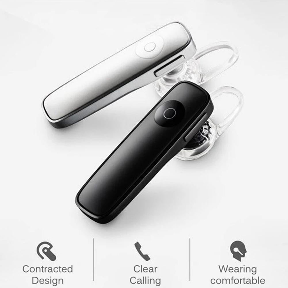 M165 Mini Bluetooth Earphone Stereo Bass Bluetooth Headset Handsfree Earloop Wireless With Smart For All Phones Earpiece Mic