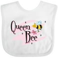 thumbnail image 3 of Inktastic Queen Bee Girls Baby Bib, 3 of 4