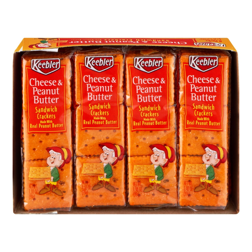 cheese crackers with peanut butter