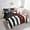 Black White Red, variant on Baseball Bed in a Bag 7 Pieces American Flag Bedding Set, Sports Theme Twin Size Comforter Set Vintage Grunge Stripe Bedding Comforter Sets, Ball Game Bed Set Gamer Decor