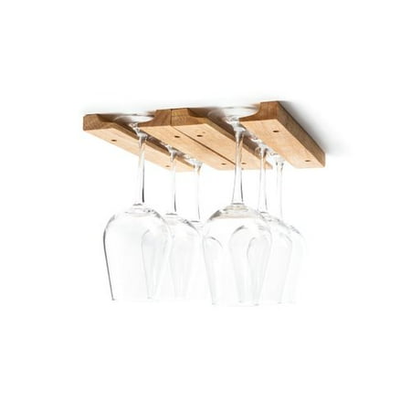 - Fox Run Brands Wood Hanging Wine Glass Rack (Set of 4)