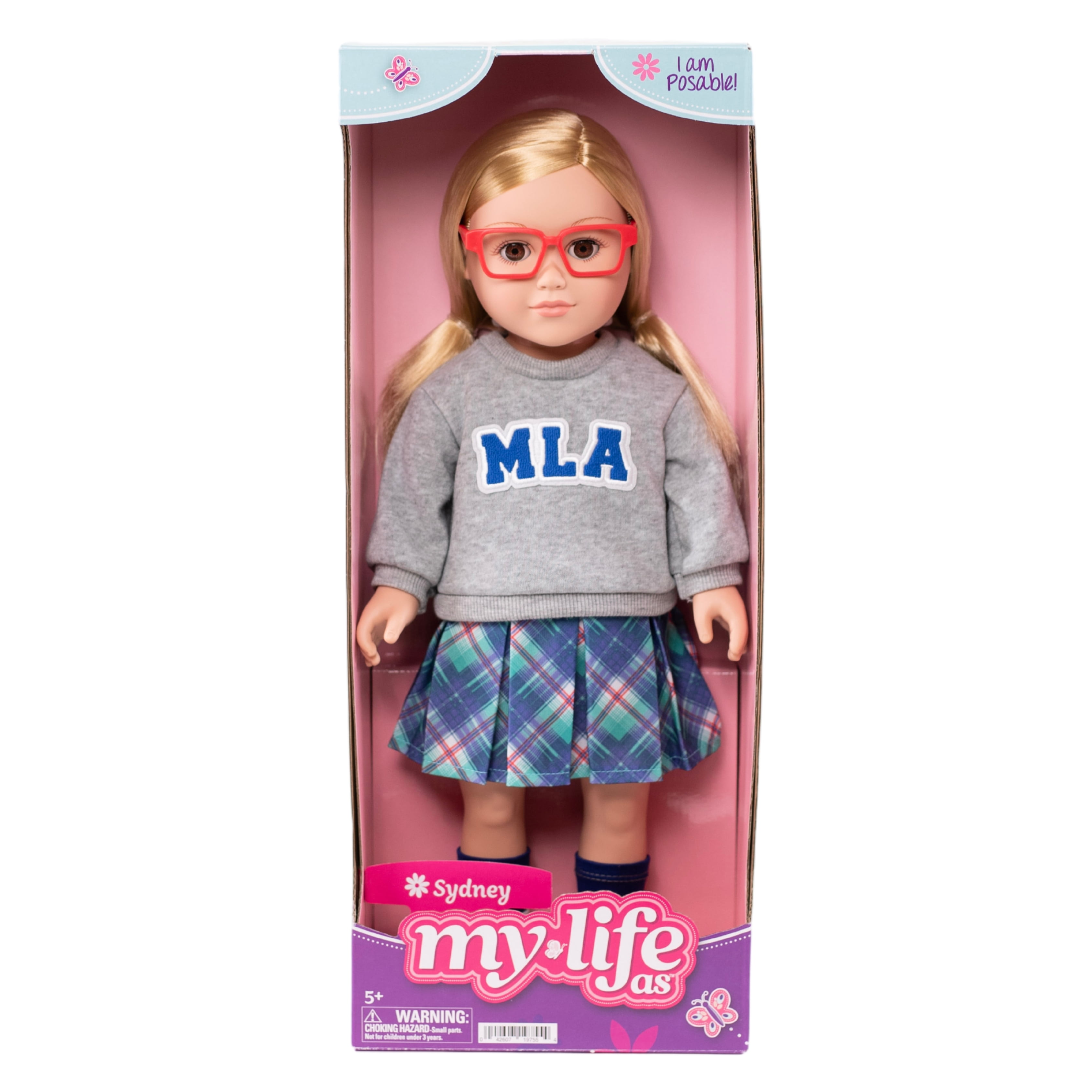 My Life As Sydney Posable 18-inch Doll, Blonde Hair, Brown Eyes