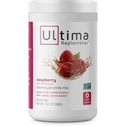 Ultima Replenisher Electrolyte Hydration Mix, Raspberry, 90 Servings, Sugar-Free, 0 Calories, 0 Carbs - Keto, Gluten-Free, Paleo, Non-GMO, Vegan -Magnesium, Potassium, Calcium, Sodium