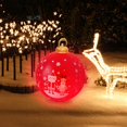 thumbnail image 3 of Venta de bolas inflables de Navidad, 60 cm, grandes, para exteriores, de PVC, para Navidad, inflables gigantes, reutilizables, muñecos de nieve de Papá Noel, para decoración de jardín y patio de Navid, 3 of 6