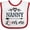 White and Red, variant on Inktastic Nanny Loves Me Grandchild Girls Baby Bib
