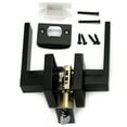 thumbnail image 6 of Villar Home Designs Door Lever Crown Black Passage 8 Pack, 6 of 8