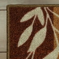 thumbnail image 6 of Mainstays Traditional Leaf Block Rust Brown Print Indoor Area Rug, 4'x5'4", 6 of 7