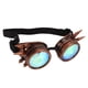 thumbnail image 2 of Caleidoscopio de Halloween Rave Goggles Lentes de cristal arcoíris Ajustable Trippy Psicodélico Steampunk Gafas Púrpura Bronce, 2 of 5