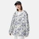 thumbnail image 3 of Balery Indigo Tie Dye Sudadera ligera de manga larga con capucha y protección solar UPF 50+ para hombre y mujer, ideal para pesca y running-Medium, 3 of 7
