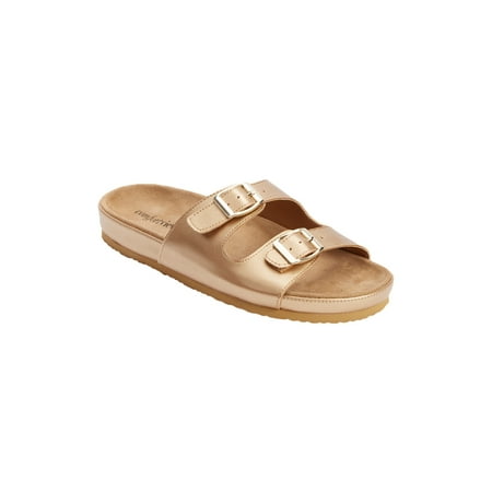 

Comfortview Women s Wide Width The Maxi Slip On Footbed Sandal