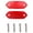 Red, variant on Mirror Delete Blank Block Off Plate for Kawasaki ZX6R 636 Ninja 300 250 400 125