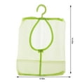 thumbnail image 3 of Wovilon Laundry Basket, Bathroom Wall Hanging Laundry Basket Dirty Clothes Basket Folding Dirty Clothes Sundries Storage Bag, 14.4" x 8.6" x 0.4", Green, 3 of 8