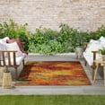 thumbnail image 4 of Nourison Essentials Indoor/Outdoor Flame 4' x 6' Area Rug (4x6), 4 of 9