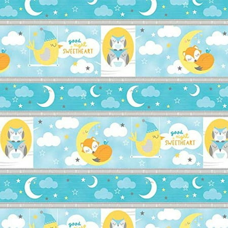 - Clearance Sale~Sweet Dreams Little One~Stripe~Cotton Fabric by Wilmington Prints
