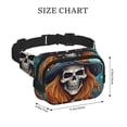 thumbnail image 4 of Easygdp Cartoon Pumpkin Skull Fanny Packs para Mujeres y Hombres, Bolsa de Cinturón, Bolsos de Cruz para Trabajo/Correr/Senderismo, 4 of 9