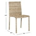 thumbnail image 4 of SAFAVIEH Makassar Side Chair Grey, 4 of 7