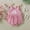 Pink, variant on Delliss Toddler Girl Clothes Baby Summer Cute Halter Romper 0 to 2 Years Old