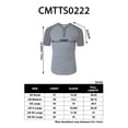 thumbnail image 5 of H2H Men Slim Fit Henley Raglan Short Sleeve Contrast Color Block Casual Baseball T-Shirt (CMTTS0222), 5 of 5