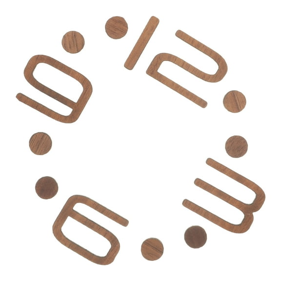 FRCOLOR DIY Wall Clock Kit with Wooden Numbers for Handmade Clocks and Crafts Multi Size: 1 Set