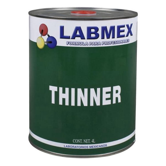 Thinner Americano Berel 4 Litros - LABMEX - Diluyente para Esmaltes, Lacas y Pinturas de Transito