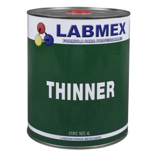 Thinner Americano Berel 4 Litros - LABMEX - Diluyente para Esmaltes, Lacas y Pinturas de Transito