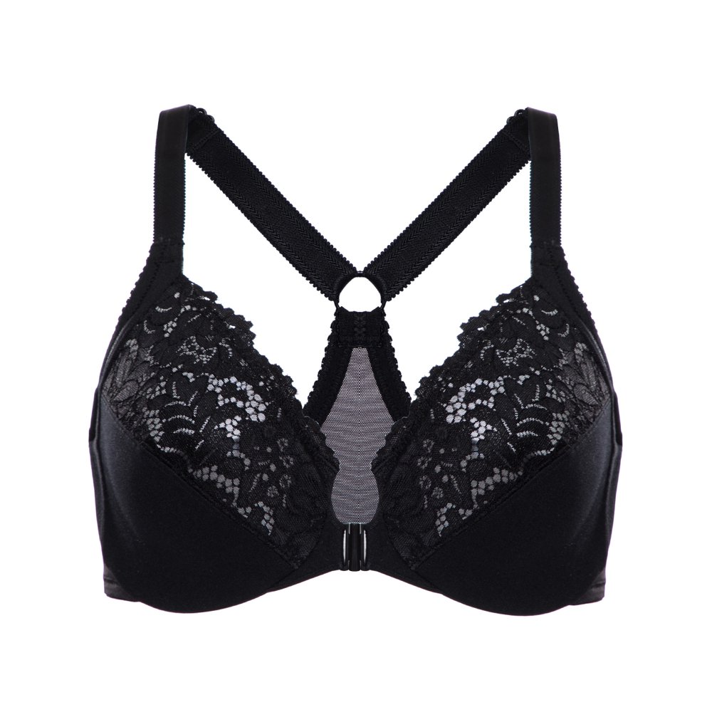 Delimira DELIMIRA Women's Front Closure Full Coverage Lace Underwire