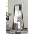 thumbnail image 2 of Signature Design by Ashley Evesen Casual Full Length Lighted Floor Standing Mirror with Storage, Metallic, 2 of 8