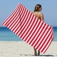 thumbnail image 5 of WEGFTDUOP Beach Towel Oversized Striped Pool Towel Adult Men And Women Swimming Travel Towel, 5 of 6