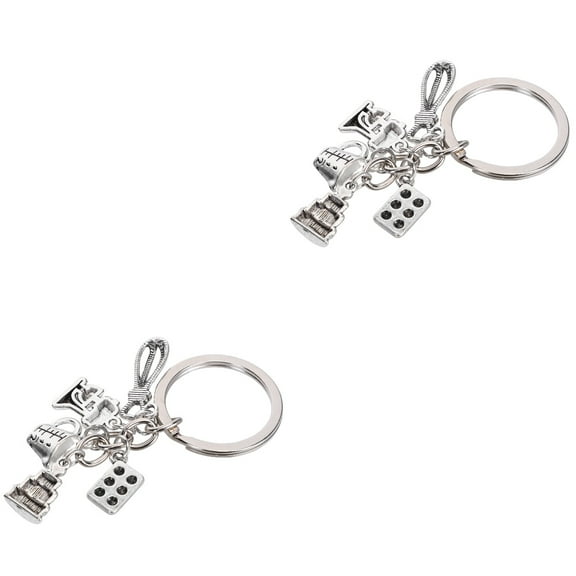 WORGEOUS 2pcs Baker Gift Keychain for Baker Life Culinary Student Gifts for Chef Cook Foodie Creative Key Ring Pendant Gifts
