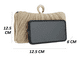 thumbnail image 4 of Bolso Mujer Bandoleras Cena De Gala Bolsa Xtellar dorado, 4 of 4
