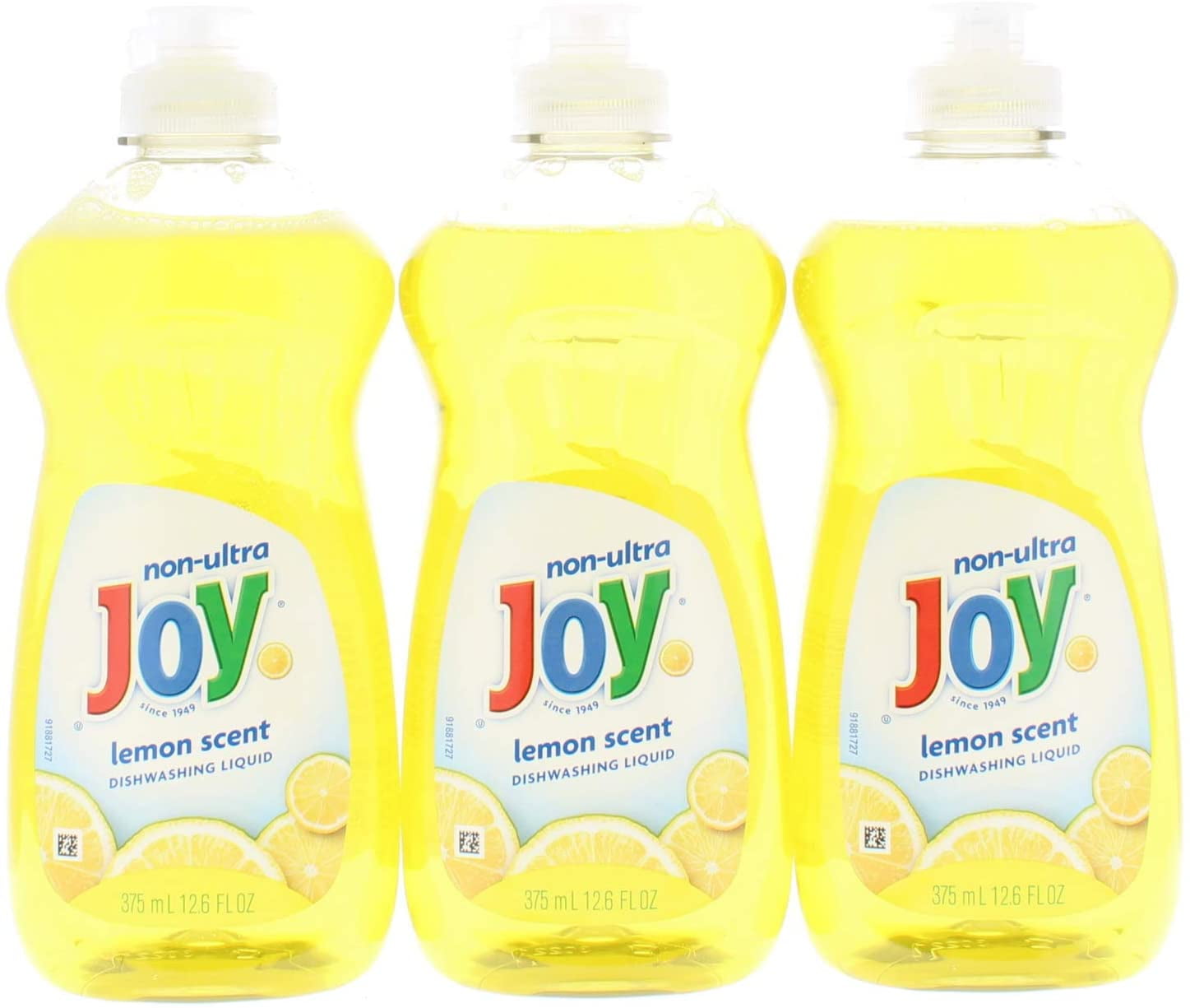 Joy NonUltra Liquid Dishwashing Dish Soap, Lemon Scent, 12.6 Fluid