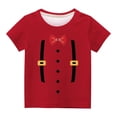 thumbnail image 4 of Penkiiy T-Shirts Garçons Filles Imprimés 3D Graphiques Col Rond Manches Courtes pour Enfants 11 Ans Rouge, 4 of 4