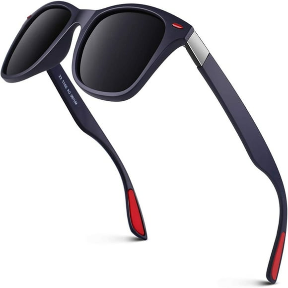 Lunettes de Soleil Polarisées pour Hommes et Femmes Mode Vintage Lunettes de Soleil Carrées Rétro Conduite Pêche Golf HD UV400