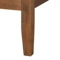thumbnail image 6 of Baxton Studio Salvatore Mid-Century Modern Walnut Brown Finished Wood Queen Size Platform Bed, 6 of 10